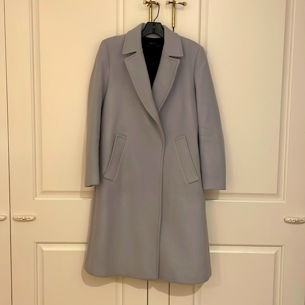 Zara powder blue coat size small